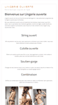 Mobile Screenshot of lingerie-ouverte.net